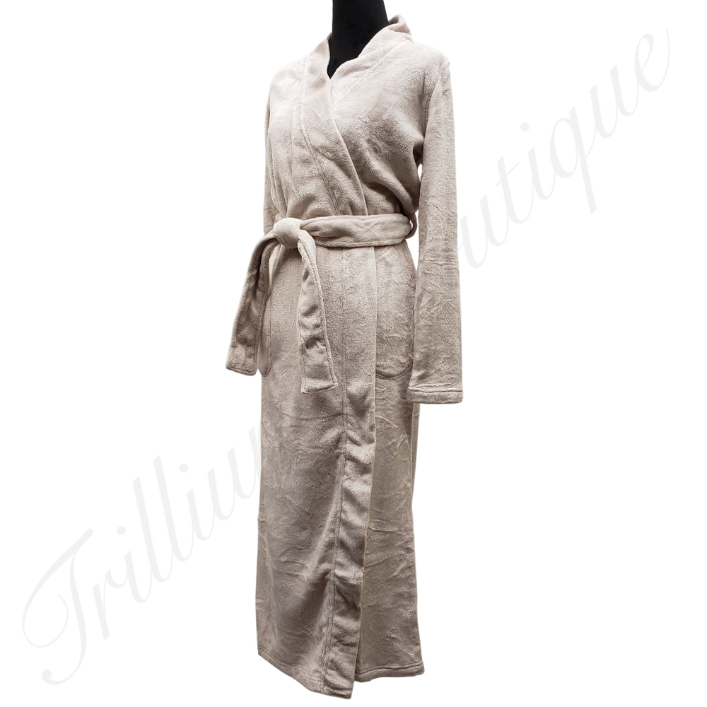 UGG Women's Marlow Double-Face Fleece Robe Moonbeam NEW Fall Winter - Picture 5 of 8